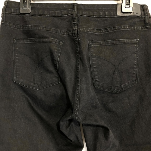 CALVIN KLEIN Black ANKLE SKINNY Stretch Jeans ~ 31 - Picture 6 of 8